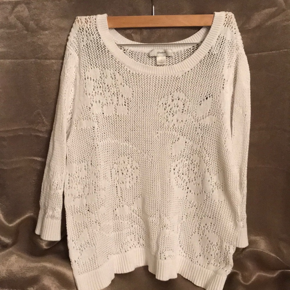 CJ Banks Overlay Sweater